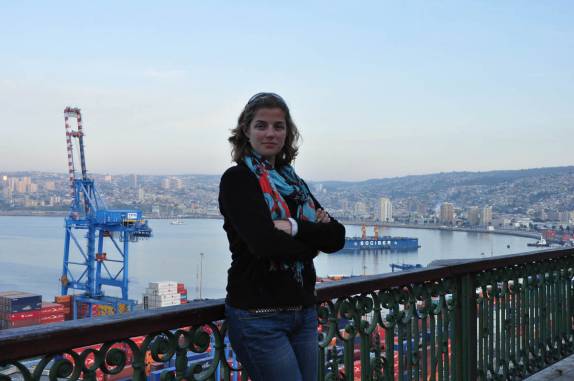 Valparaiso, no Chile, vista do alto do cerro Artilleria